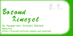 botond kinczel business card